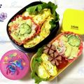 ふたごゆき's cooksnap of when they made お弁当にも★キムチとチーズの玉子焼き.