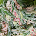クックB25ION☆'s cooksnap of when they made ささげ豆ときゅうりとカニカマのサラダ.