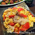 37⭐'s cooksnap of when they made 豚バラ・トマトの卵炒め！時短で簡単!.