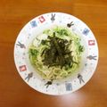 みめい's cooksnap of when they made 鶏肉・水菜のコンソメ’スパゲッティ♪♪.