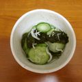 みめい's cooksnap of when they made ワカメとキュウリの酢の物.