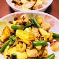 たいちん☆'s cooksnap of when they made 鶏とジャガイモのカレー風味マヨ炒め.