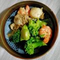 Coちむ's cooksnap of when they made エビとブロッコリーとトウナのアヒージョ.