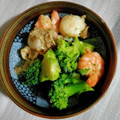 Coちむ's cooksnap of when they made エビとブロッコリーとトウナのアヒージョ.