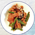 ペキのリリー's cooksnap of when they made 牛肉といんげんのオイスターソース炒め.