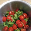 ナツ☆ママ's cooksnap of when they made レモンで夏味♪胡瓜とトマト♪ごま酢和え.