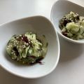 BellmanM's cooksnap of when they made 赤じそとキュウリとちりめんじゃこの酢の物.