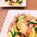オウジリリノエ's cooksnap of when they made ズッキーニ＆ベーコンのペペロンチーノ風.