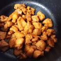 hozunyam's cooksnap of when they made ✫甘露煮チキン✫（おにぎりの具に）.