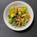 自宅警備員mommy's cooksnap of when they made 美肌になる副菜！小松菜と人参のサラダ.