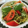 yokoyoko76's cooksnap of when they made オクラとトマトたっぷりバジルソースパスタ.