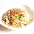 チャレンジャ's cooksnap of when they made アインコーンスパゲッティ（焼きうどん風）.