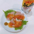 ゆにこーん☆'s cooksnap of when they made 余った鯛の刺身でわさびポン酢☆.