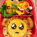 amylis's cooksnap of when they made 薄焼きたまごで ぴえん キャラ弁.