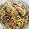 クック083103☆'s cooksnap of when they made 簡単♪ ナスとベーコンのオイルパスタ.