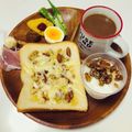 choco831's cooksnap of when they made はちみつチーズナッツトースト.