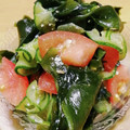 cotton777's cooksnap of when they made 胡瓜とトマトとワカメのサラダ♡.