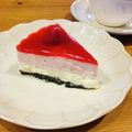 黒柴パラダイス's cooksnap of when they made ＊冷凍ラズベリーでレアチーズケーキ＊.