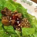 クックA9358U☆'s cooksnap of when they made サンチュで巻き巻き☆豚肉のしょうが焼き♪.
