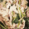 クック5XQ1UH☆'s cooksnap of when they made 【簡単】豚と小松菜の炒め物.