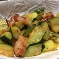 chèvre♡'s cooksnap of when they made 簡単！ズッキーニとベーコンチーズ炒め.