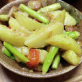 泉水・真希's cooksnap of when they made アスパラとジャガイモのマヨバター炒め.
