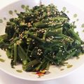 クックE662AA☆'s cooksnap of when they made 空芯菜のにんにく胡椒炒め.