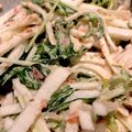 ひなまなここのはは's cooksnap of when they made 大根と水菜サラダ梅肉マヨ.
