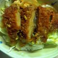 りえぽこ's cooksnap of when they made 楽ちん♪すき焼きのタレでキャベツ盛かつ丼.
