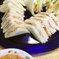 puniＫ's cooksnap of when they made ◆◆スモークサーモンのサンドウィッチ◆◆.