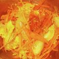 ブランシュkuu's cooksnap of when they made スライス人参と小松菜のキムチ和え.