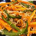 チャブまる's cooksnap of when they made ピーマンとにんじんのしらすきんぴら.