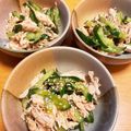 ちいちい116's cooksnap of when they made ささ身ともやしときゅうりの梅サラダ♡.