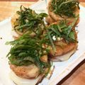 amiromika's cooksnap of when they made 簡単おつまみ♪長芋明太チーズ☆大葉のっけ.