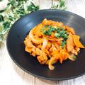 Satoco❋'s cooksnap of when they made 簡単♪ピリ辛まろやか☆豚キムチ☆.