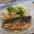huahua☺️'s cooksnap of when they made 夏休み＊ランチに＊焼き鯖そうめん.