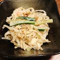 murasakii's cooksnap of when they made きゅうりともやしとカニカマのマヨ和え.