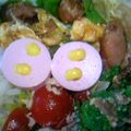 まねきねこにゃん's cooksnap of when they made 簡単❤お弁当に魚肉ソーセージ＆コーン.
