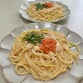 クックKA53UF☆'s cooksnap of when they made 濃厚明太子クリームパスタ.