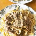 ロシアンティー⭐'s cooksnap of when they made 手打ちパスタとポルチーニのクリームソース.