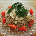 yokoyoko76's cooksnap of when they made ささみとトマトのさっぱり蕎麦.