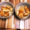 りょーこ0520's cooksnap of when they made 我が家の*ささみガーリックしょうゆ丼.