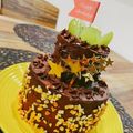 yunmary's cooksnap of when they made スポンジ1つ de 2段ショートケーキ★.