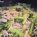 たこにゃご's cooksnap of when they made 小松菜としらす炒め.
