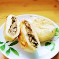 chef_taro's cooksnap of when they made おやき生地★なす＆きんぴら.