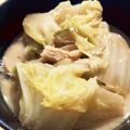 ruricom's cooksnap of when they made 豚バラ肉・白菜の酒粕鍋.