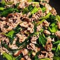 ハニー's cooksnap of when they made 空芯菜の牛肉オイスター炒め.