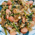 パピヨンさん's cooksnap of when they made 簡単！ほうれん草とウインナーの卵炒め.