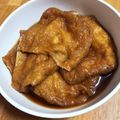 ドレミファ♬'s cooksnap of when they made うどん・いなり寿司に【油揚げの甘煮】.