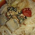 mikiha5's cooksnap of when they made サバ缶と梅干し味のそうめん.